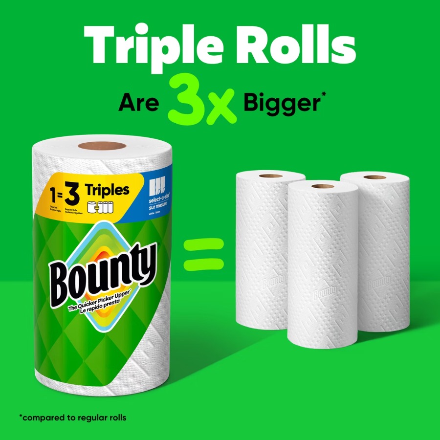 Commercial Kitchen Towels - 1 Mega Roll White Select‑A‑Size Paper