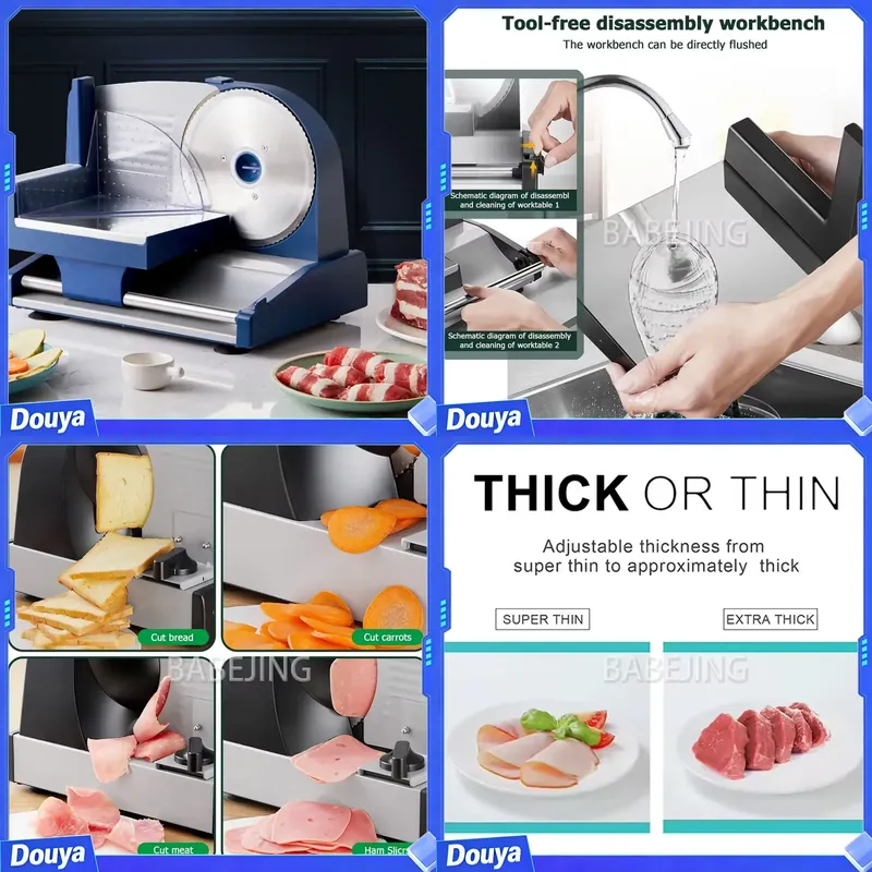 Commercial Bread Slicer - Commercial Electric Slicer for Desktop Adjustable