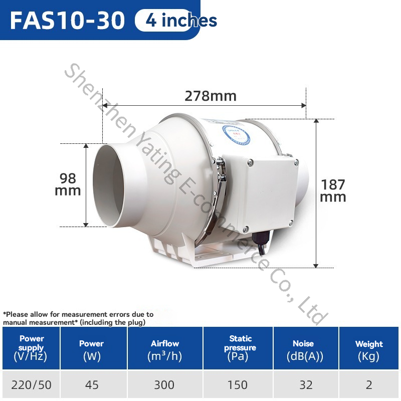 4inch Commercial Exhaust Fan P - Commercial Kitchen Exhaust review and price