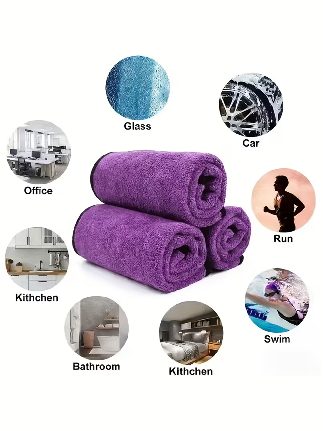 10-Pack Double-Sided Coral Vel - Commercial Kitchen Towels review and price