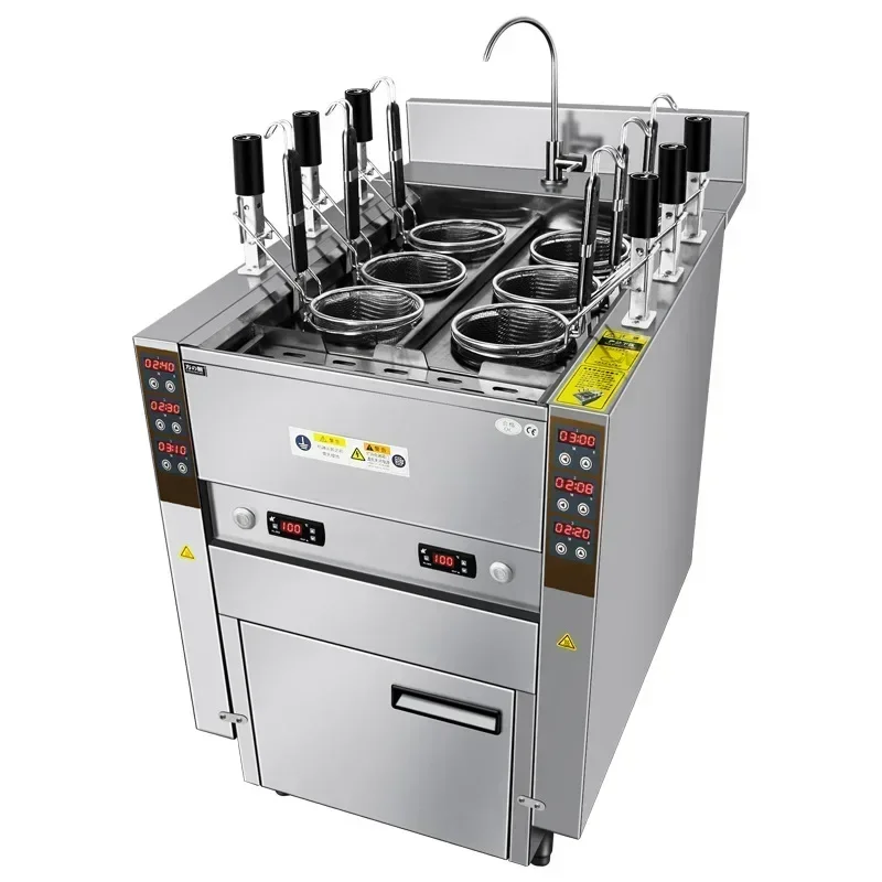 Auto-lift Pasta Cooker with 6  - Commercial Kitchen Boiler review and price