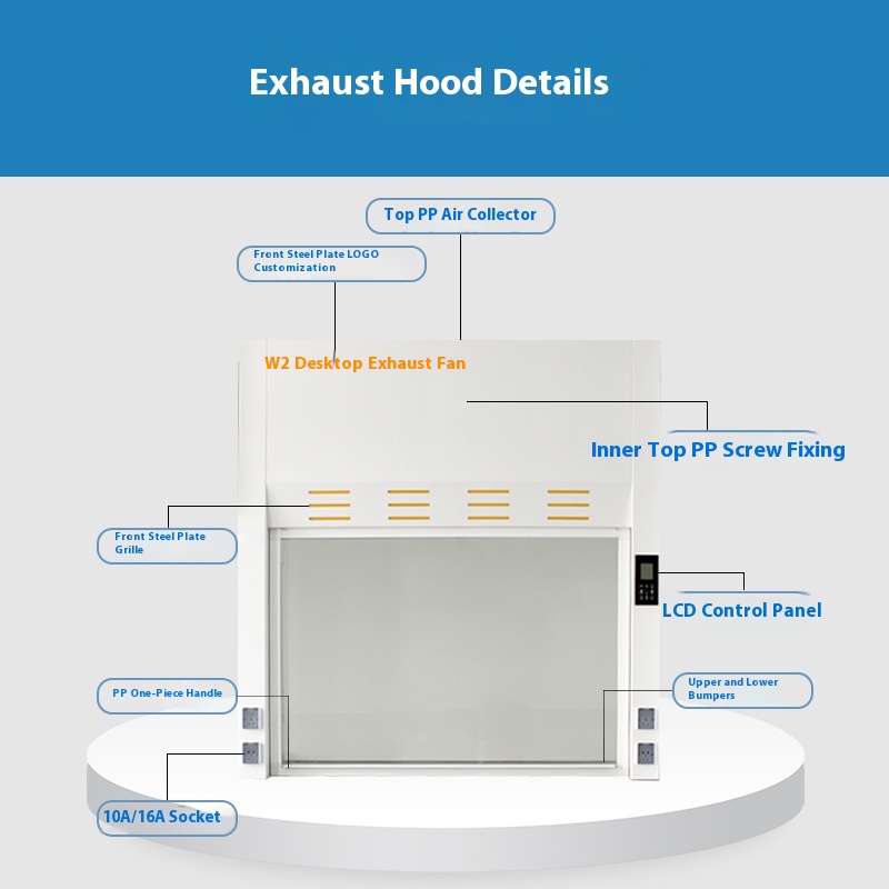 Steel Glass Edges Laboratory E - Commercial Exhaust Hood review and price