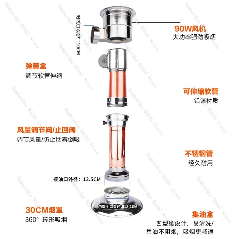 Telescopic Exhaust Duct Korean - Commercial Exhaust Hood review and price