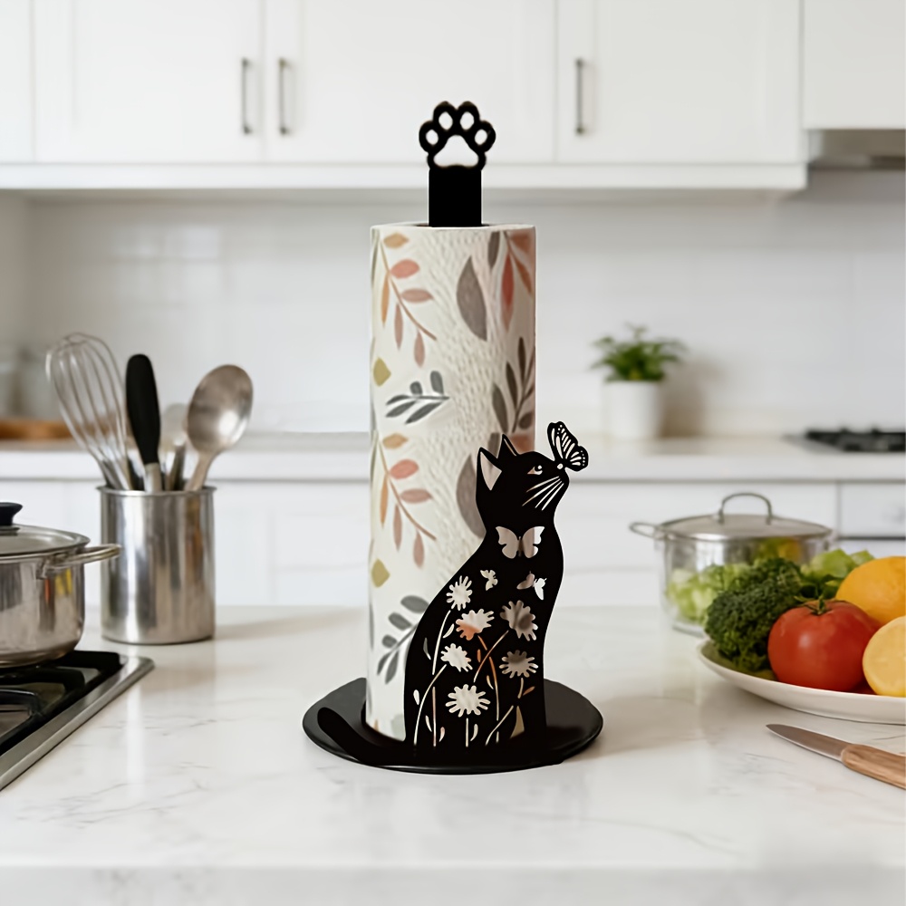1 Piece 2D Flat Cute Black Cat - Commercial Kitchen Towels review and price
