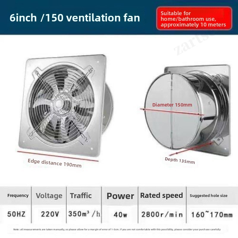 6''8''10'' Booster Fan Extract - Commercial Kitchen Exhaust Fan review and price