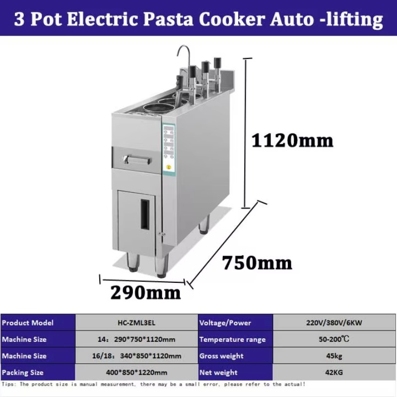 Commercial 3-Pot Electric Auto - Commercial Kitchen Boiler review and price